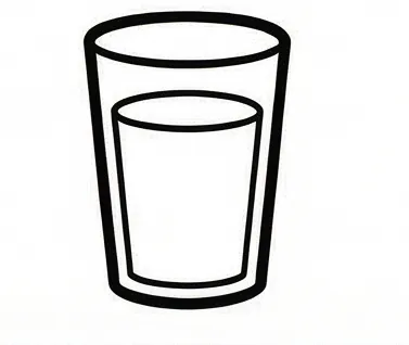 a glass of water with a white background.webp